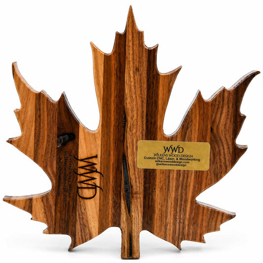 Handcrafted Maple Leaf Candy Dish | 9" x 9" x 1.5" | Wilkens Wood Design