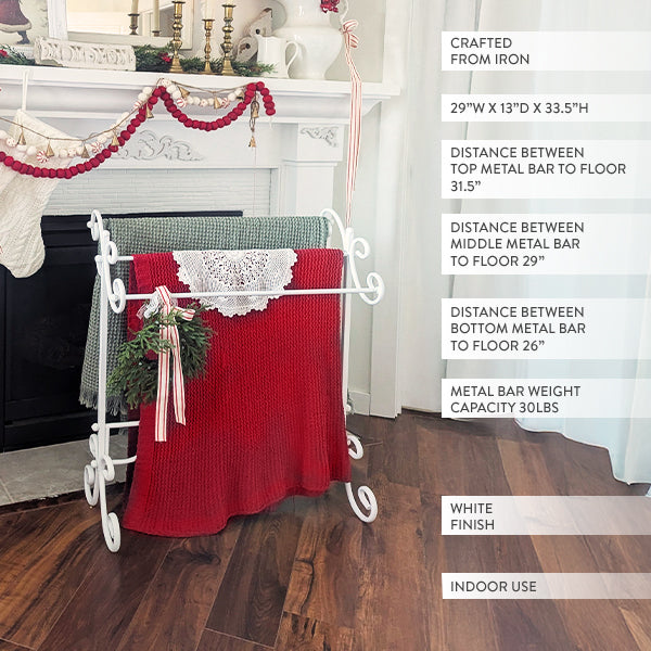 Freestanding Ornate Towel Stand