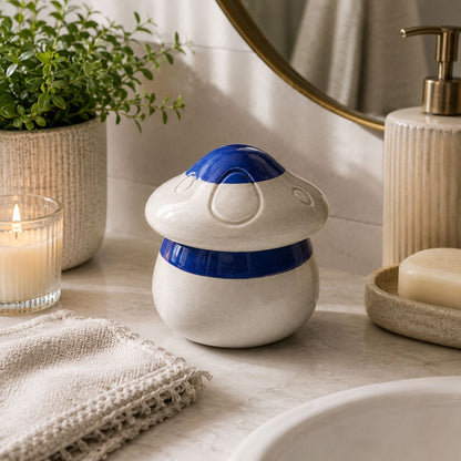 Mushroom Shaped Jar With Lid | 3.5" x 3.5" | Color Crete Creation