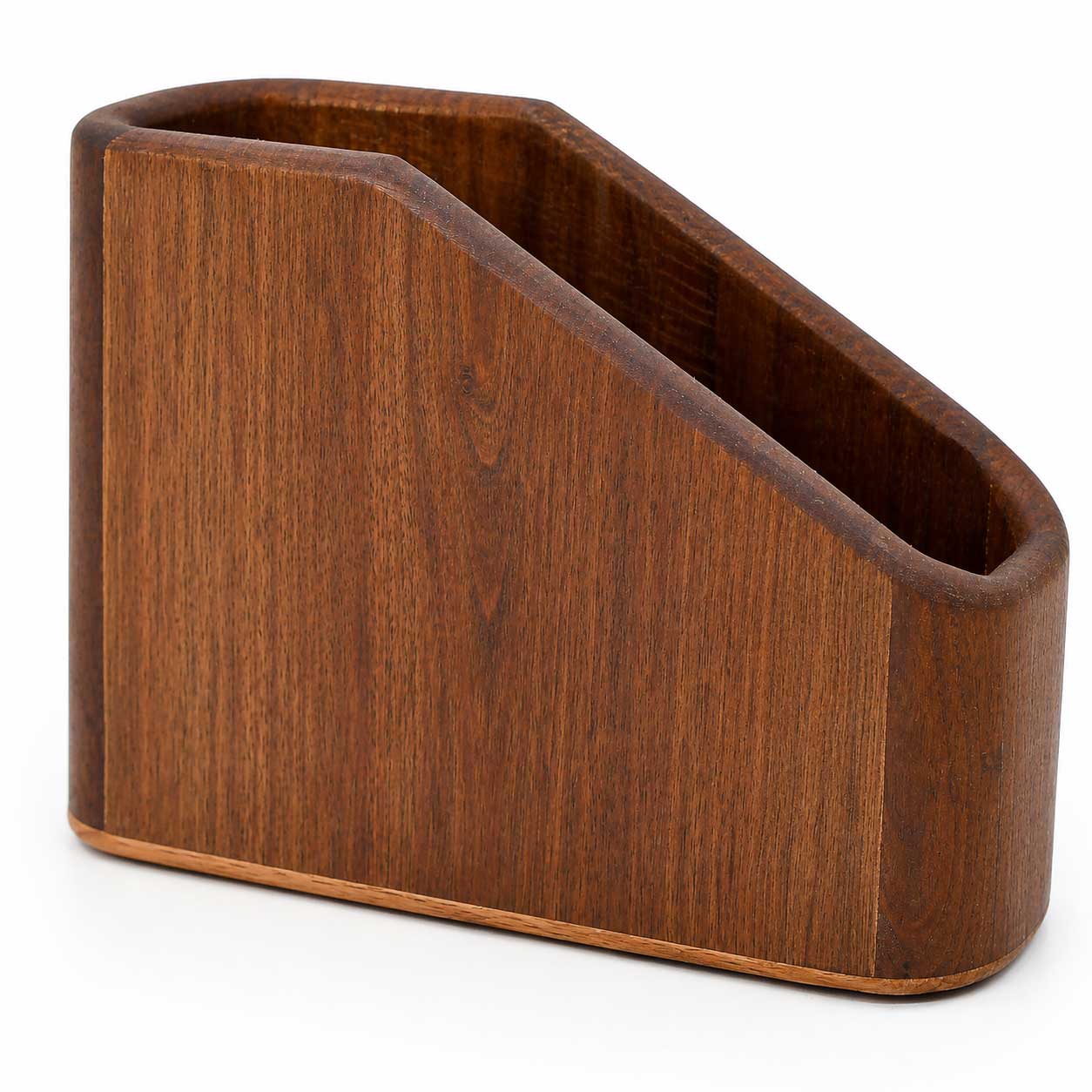 Handcrafted Walnut & Oak Wood Napkin Holder | Muliple Designs | Raising Grain Wood Works