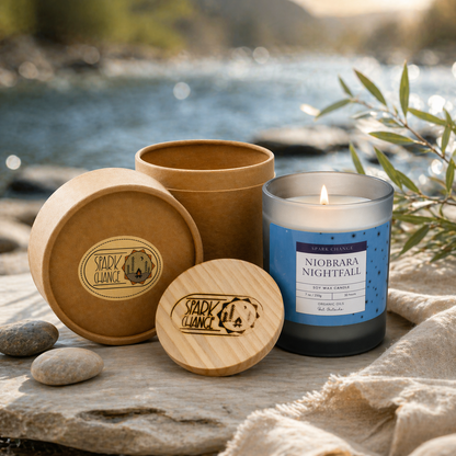Niobrara Nightfall Soy Wax Candle | 7 oz | Spark Change