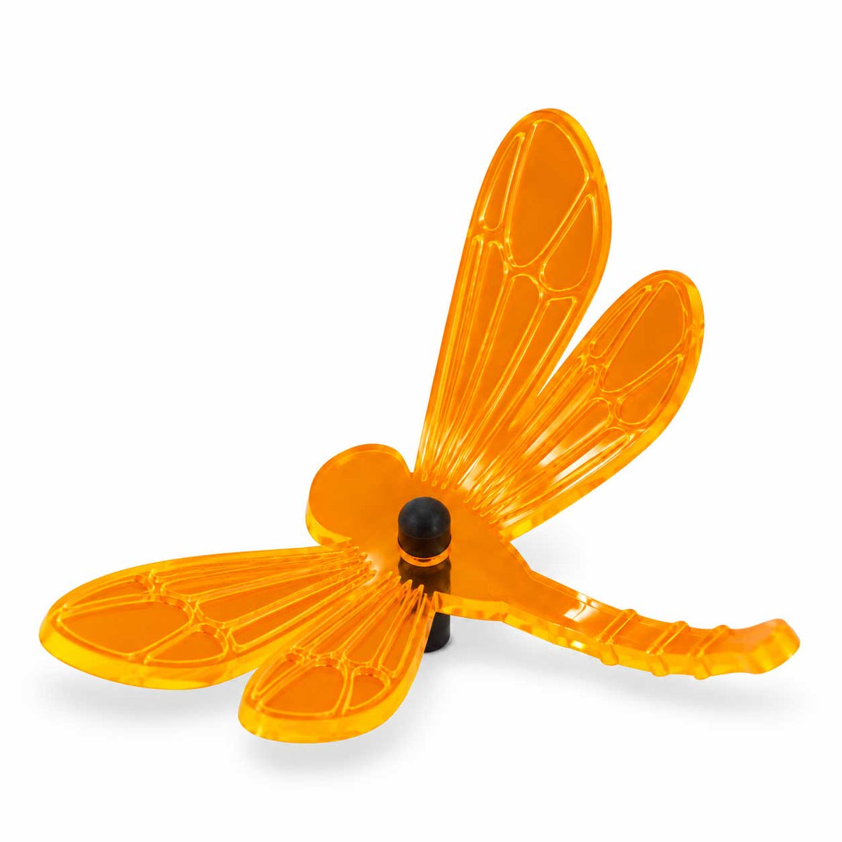 Small Garden Dragonfly Decor | Multiple Colors | Glowing Creation Orange