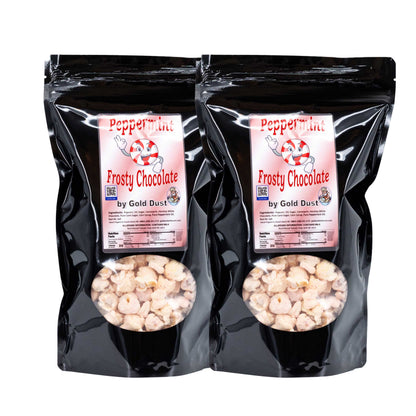 IN-STORE PICKUP ONLY | Peppermint White Chocolate Covered Kettle Corn | Pack of 2 | 5 oz | Non-GMO | Shipping Included | Gold Dust Kettle Corn