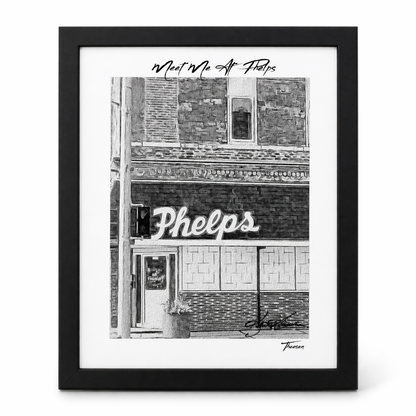 SALE Broken Glass | Meet Me At Phelps By Kent Theesen | 14" x 11" | Tee-Sun Productions