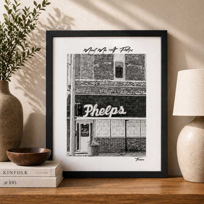 SALE Broken Glass | Meet Me At Phelps By Kent Theesen | 14" x 11" | Tee-Sun Productions