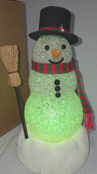 Vintage Avon Chilly Sam vintage Avon Sam the Snowman Works  Original Box READ Description Snow was painted 1993