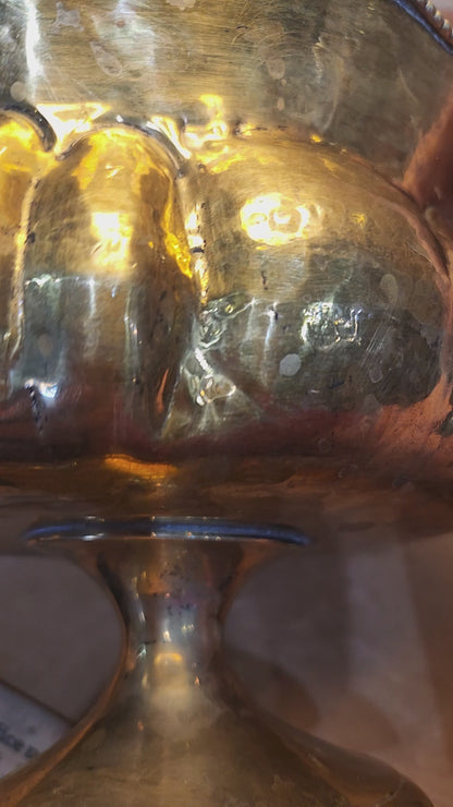 Vintage Brass Compote Bowl Made in India br8