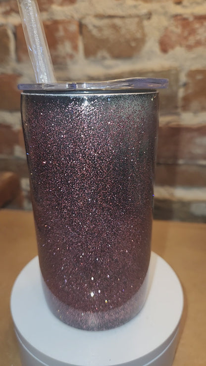 12 oz Insulated Stainless Steel Resin and Glitter Gippy Tumbler Sippy Cup CLEARANCE sc5