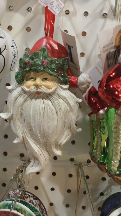 Holly & Ivy Santa Christmas Ornament so7