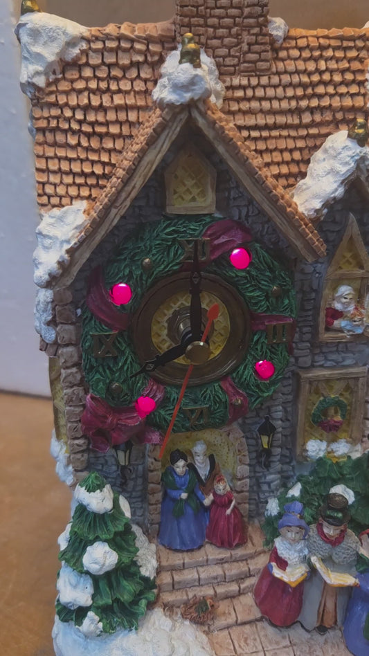Vintage Avon Holiday Melody Clock in Box Works