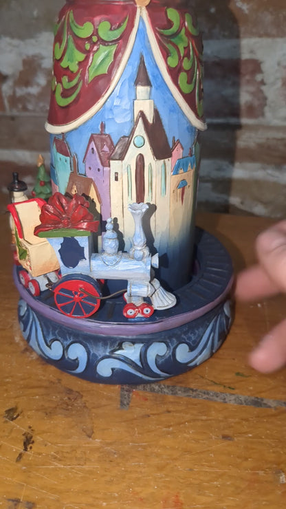 Jim Shore 4051543 Christmas Magic Is All Around Santa with Moveable Train with box 2015
