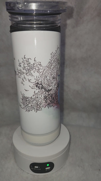 17 Oz Speaker, can cooler & Tumbler Peacock stp1