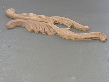 Antique Wooden Furniture Applique Set of 2 AS IS ws8
