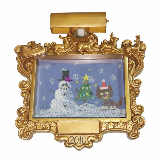 Hallmark Keepsake Ornament My Masterpiece Artwork Display 2010 AS IS no stickers