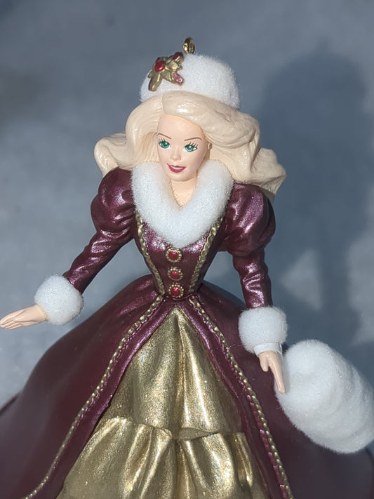1996 Hallmark Holiday Barbie. 4th in Holiday Barbies Series. New in box and packaging. Hob8