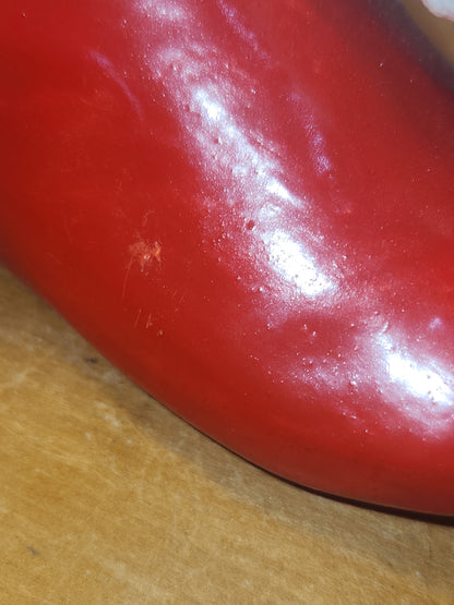 Vintage Ceramic Santa Pixie Elf Boot Christmas Planter Candy Dish Read Description vs09