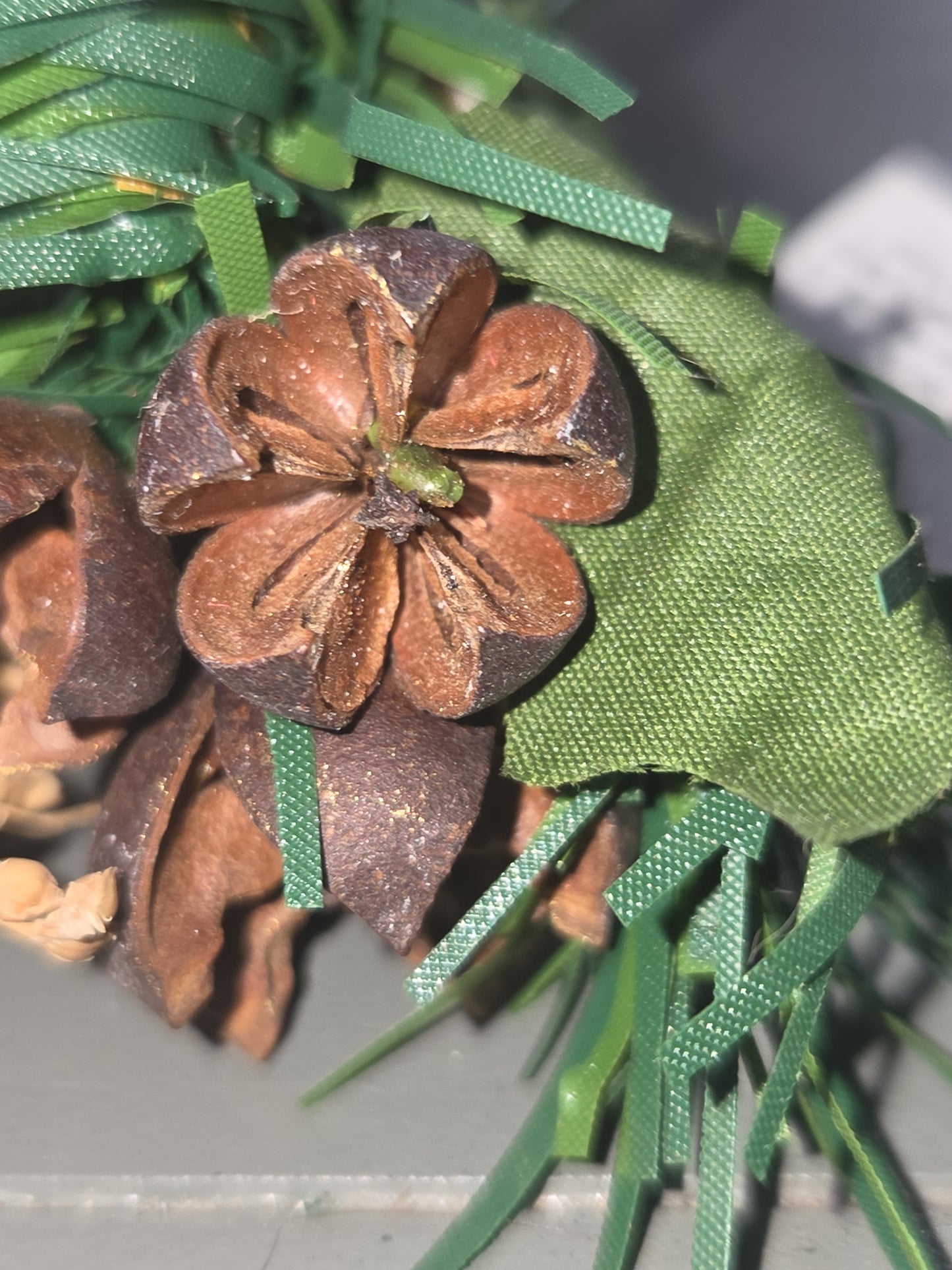 Vintage Joybrite Christmas Picks Lot of 5 Pinecone Bakuli Pods Baby's Breath jb76