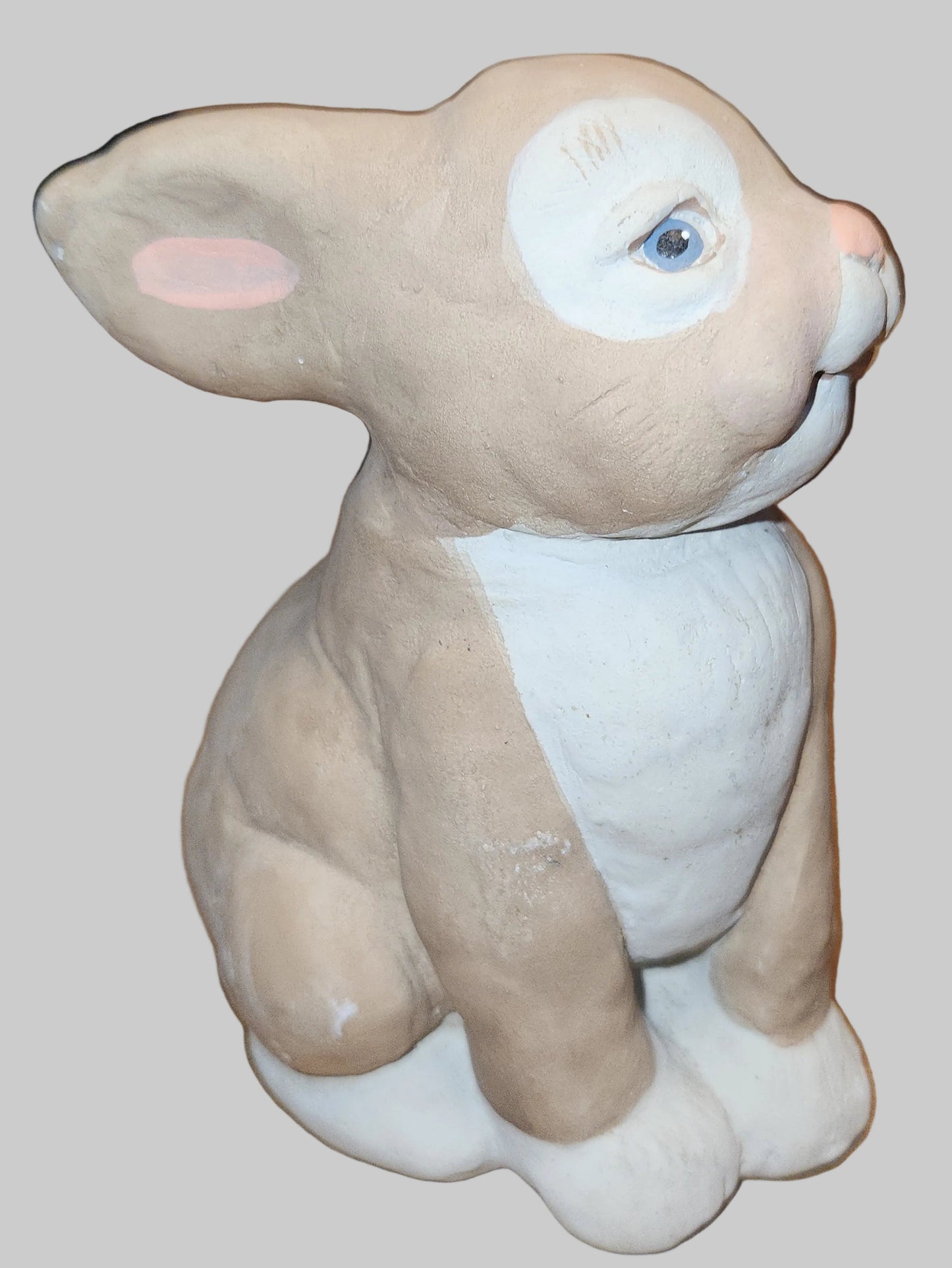 Vintage Dreamsicles Bunny Rabbit Tan White Sitting Kristin Haynes Cast Art Industries di10