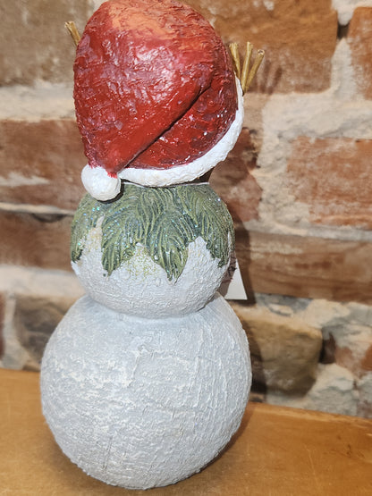 Snowman Figurine with Rustic Look sm17