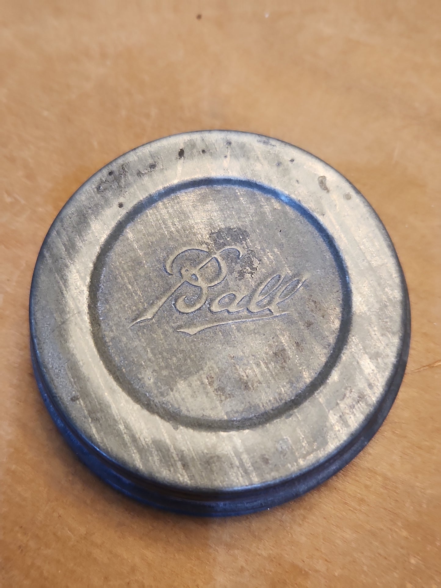 Vintage Ball Perfect Mason Glass Pint Jar #1 Aqua Blue Zinc Ball Lid bl1