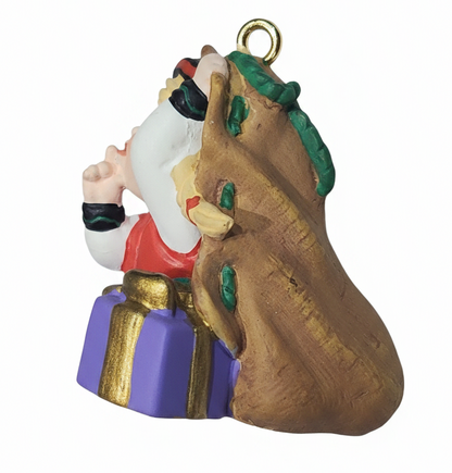 Vintage Hallmark Keepsake Ornament Curius the Elf Handcrafted 2001 h90