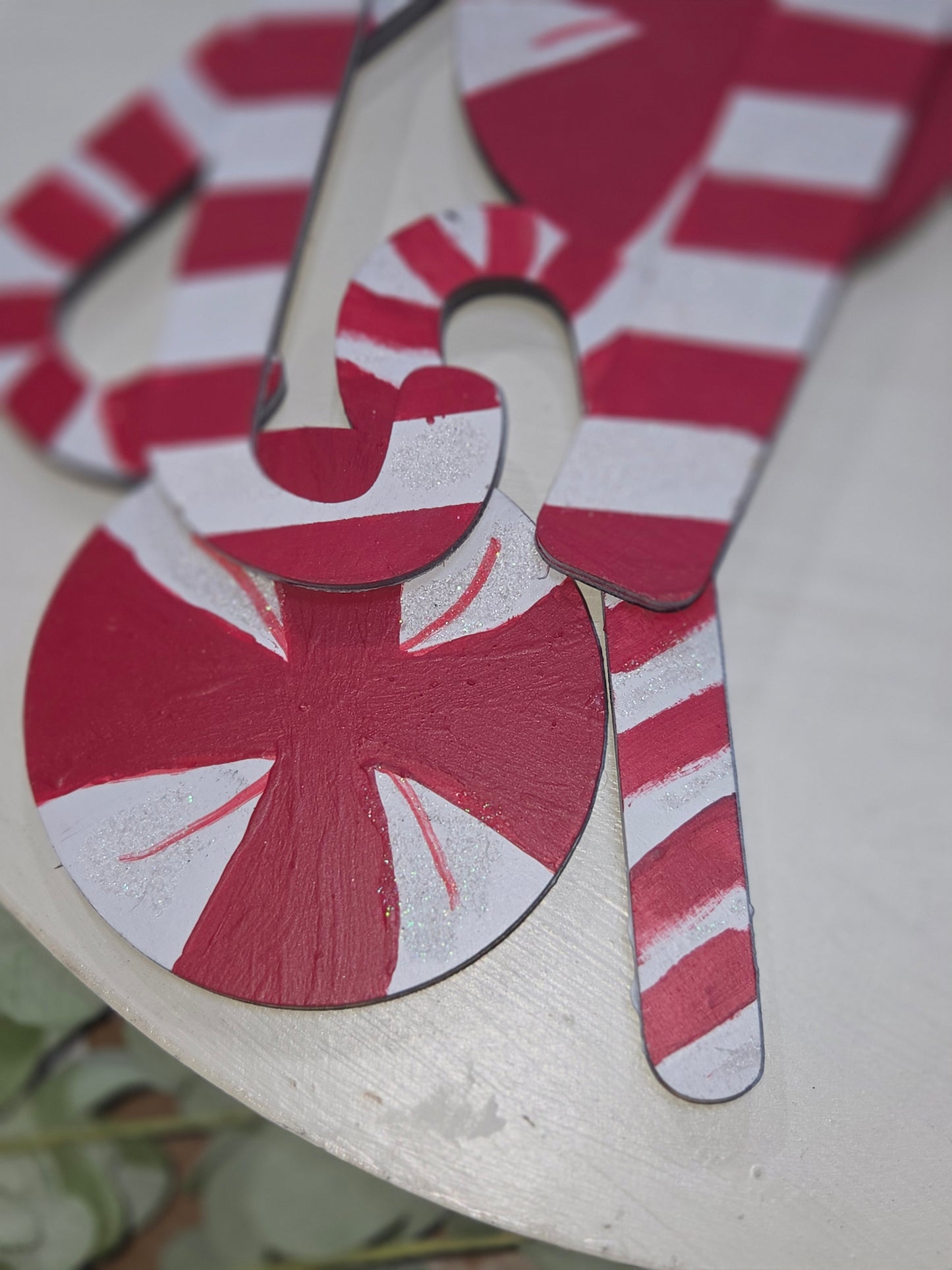 Peppermint Candy Candy Cane Insert for Interchangeable Pot Spilling Door Sign *Sign Sold Seperately* pi9