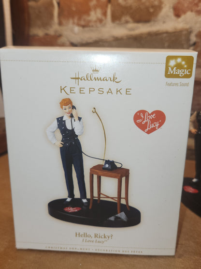 Vintage Hallmark Magic Ornament "Hello Ricky?" I Love Lucy Lucille Ball 2006 ho7