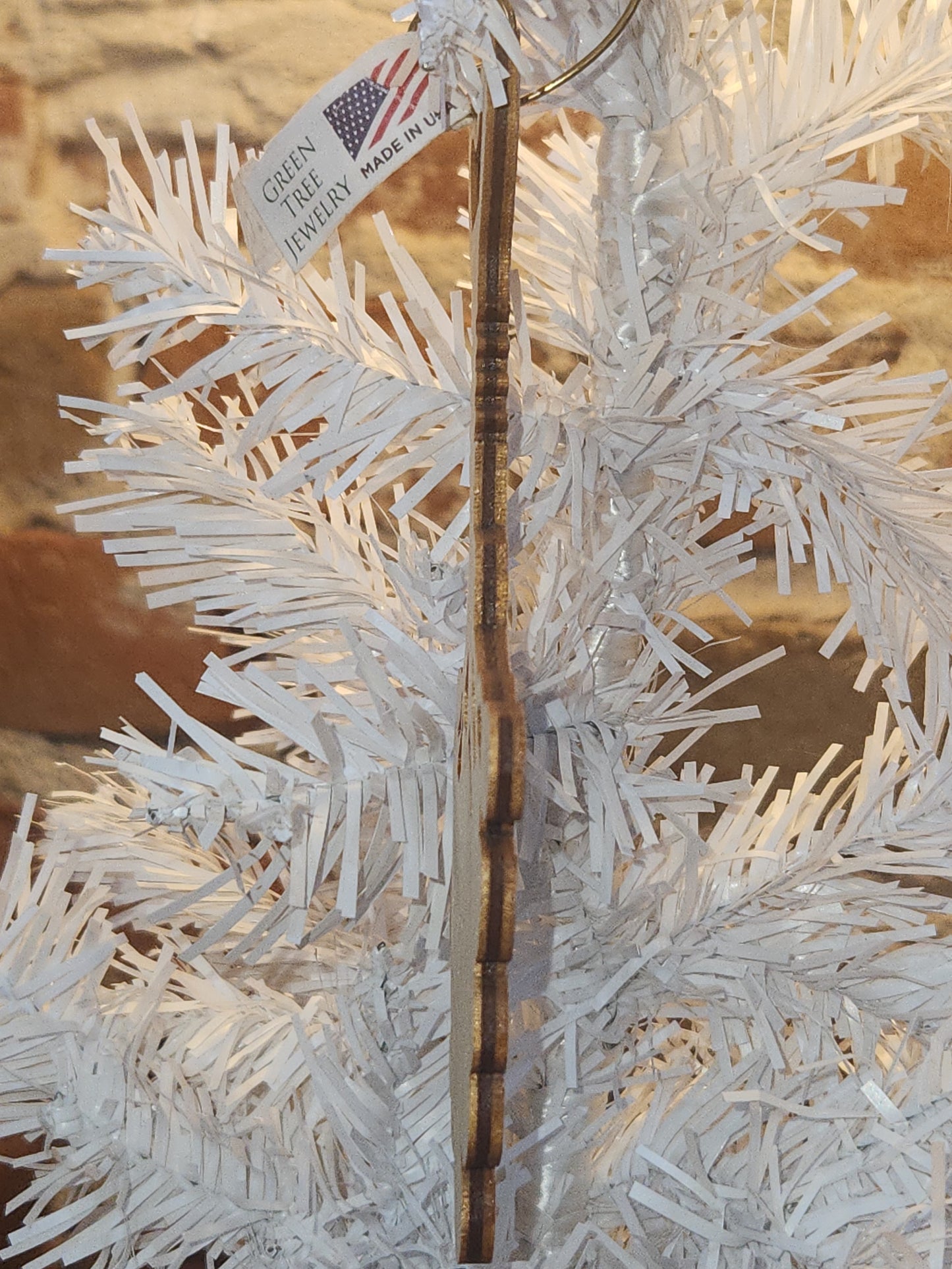 Birch Wood Corkscrew Grape Vine Ornament CLEARANCE