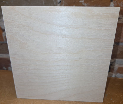 Wood Square Blank for Crafting Sign Making 6"x 6" ws75