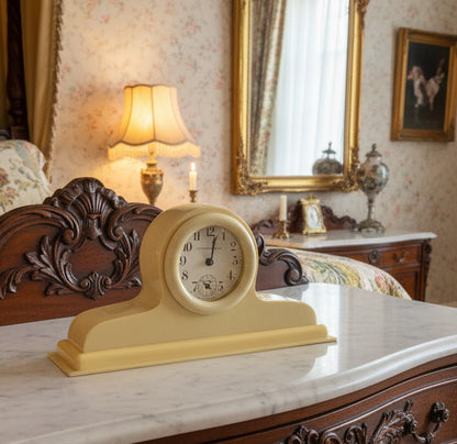 Vintage Celluloid Dresser Clock Victorian