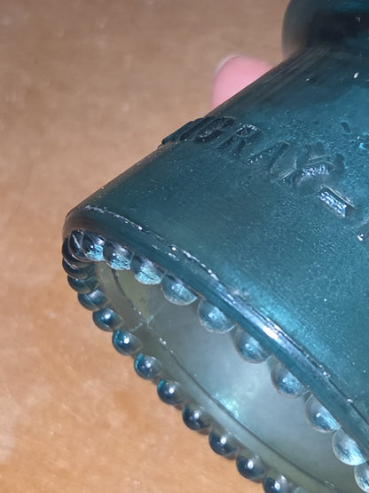 Vintage Insulator Hemingray #16 Teal Glass AS IS h616t