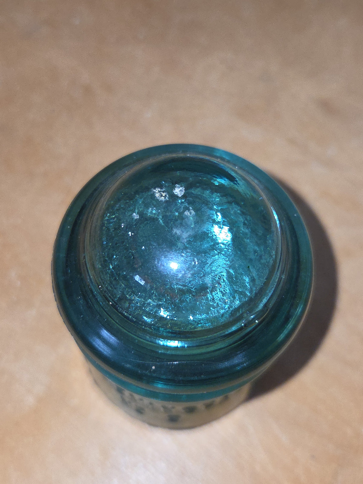 Vintage Insulator Hemingray #9 Teal Blue Green Glass h69t