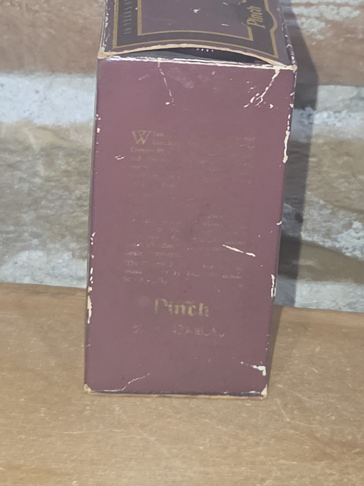 Vintage Liquor Bottle Dimple Pinch Scotch Whiskey EMPTY No Box vl97