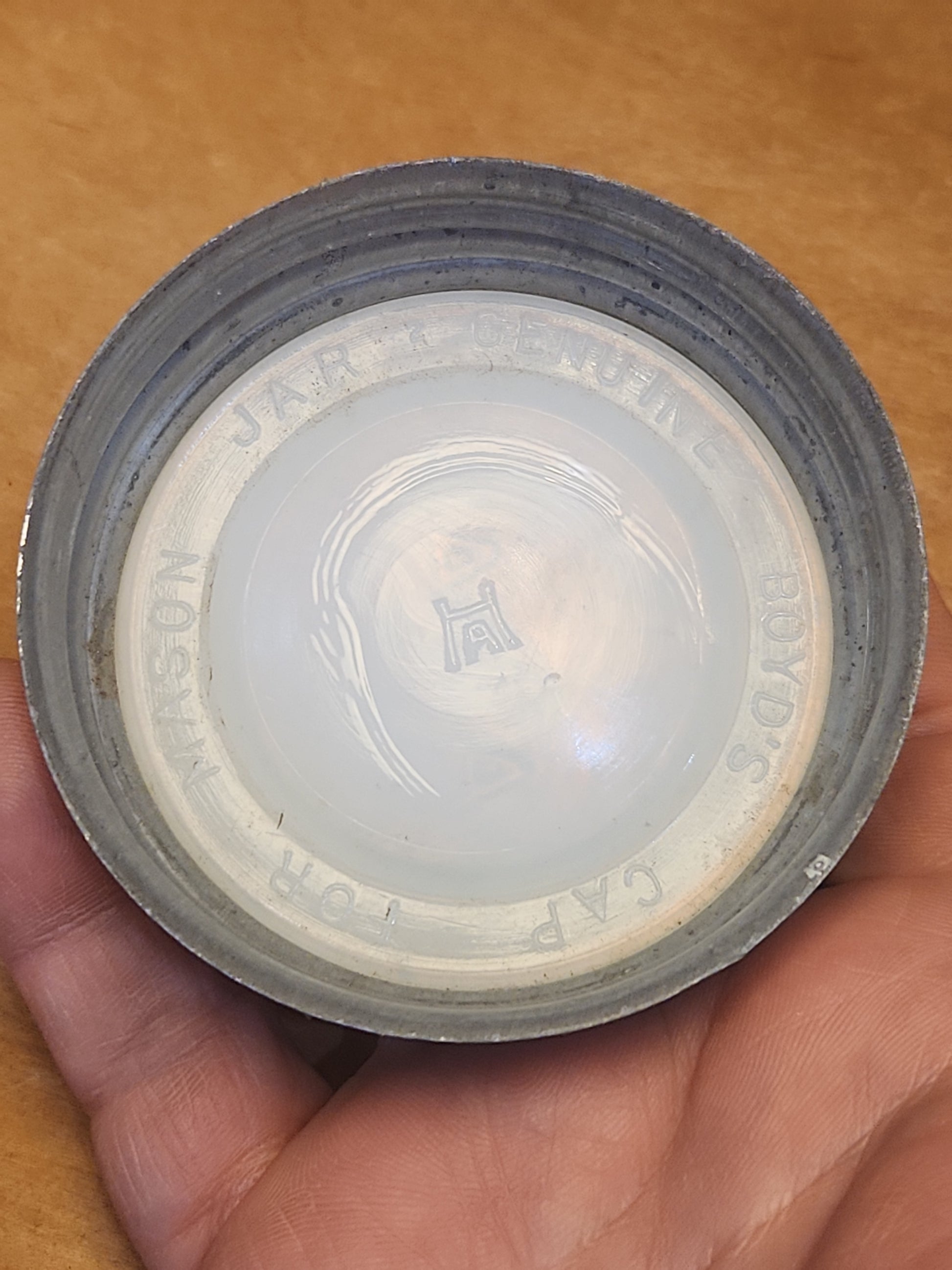 Vintage Atlas Strong Shoulder Clear Quart Jar and Atlas Lid jar92