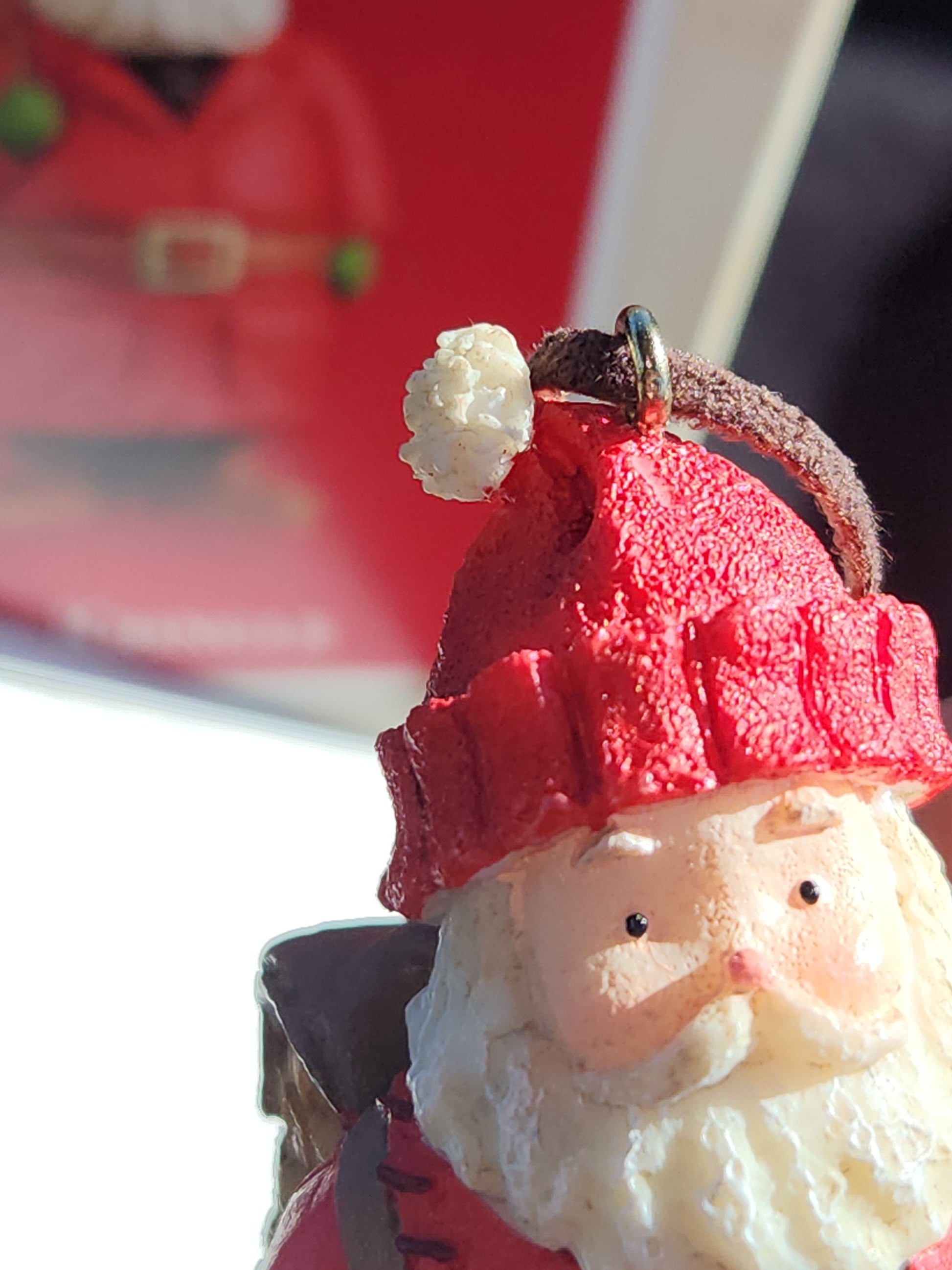 Vintage Hallmark Keepsake Ornament Kris Kringle Handcrafter 2003 Santa Backpack