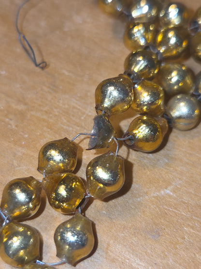 Vintage Mercury Bead Cross Ornaments AS IS For Crafting