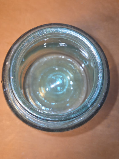 Vintage Mason's Jar Patent Nov 30th 1858 Aqua Glass Zinc Lid jar99