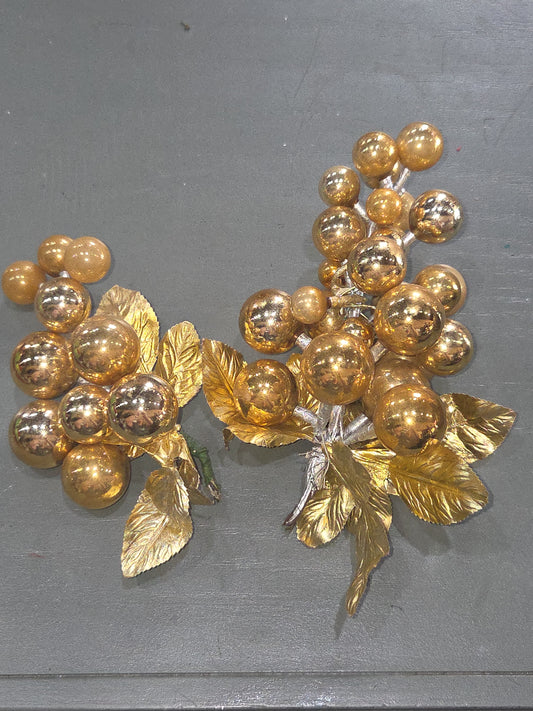 Vintage Mercury Glass Grape Cluster Ornament With Spare for Parts mg902