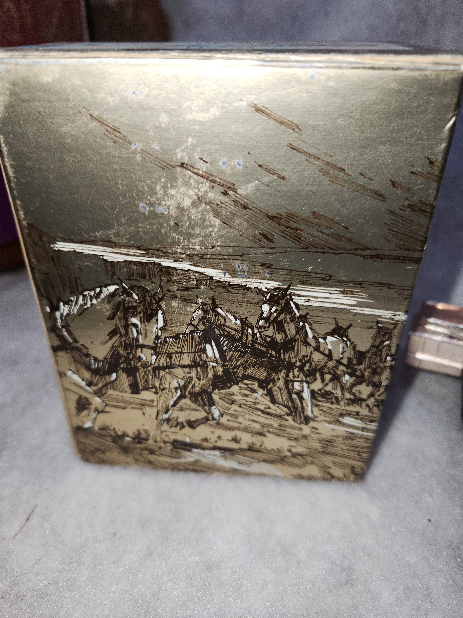 Vintage Avon Wild Country After Shave in Covered Wagon EMPTY Original Box CLEARANCE av439