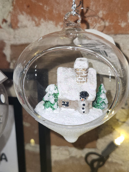 Ornament Winter House Terrarium