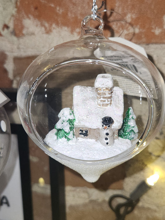 Ornament Winter House Terrarium