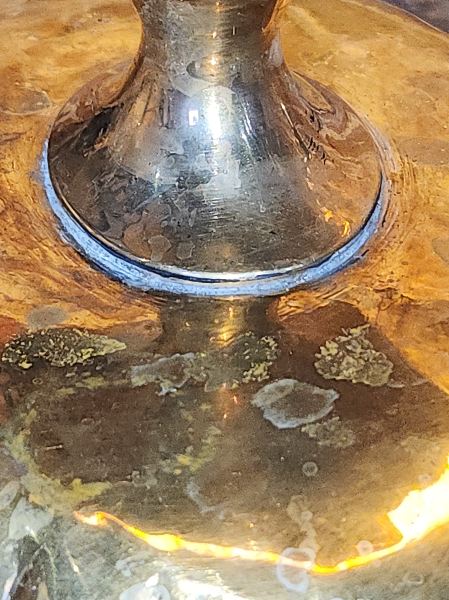 Vintage Brass Compote Bowl Made in India br8