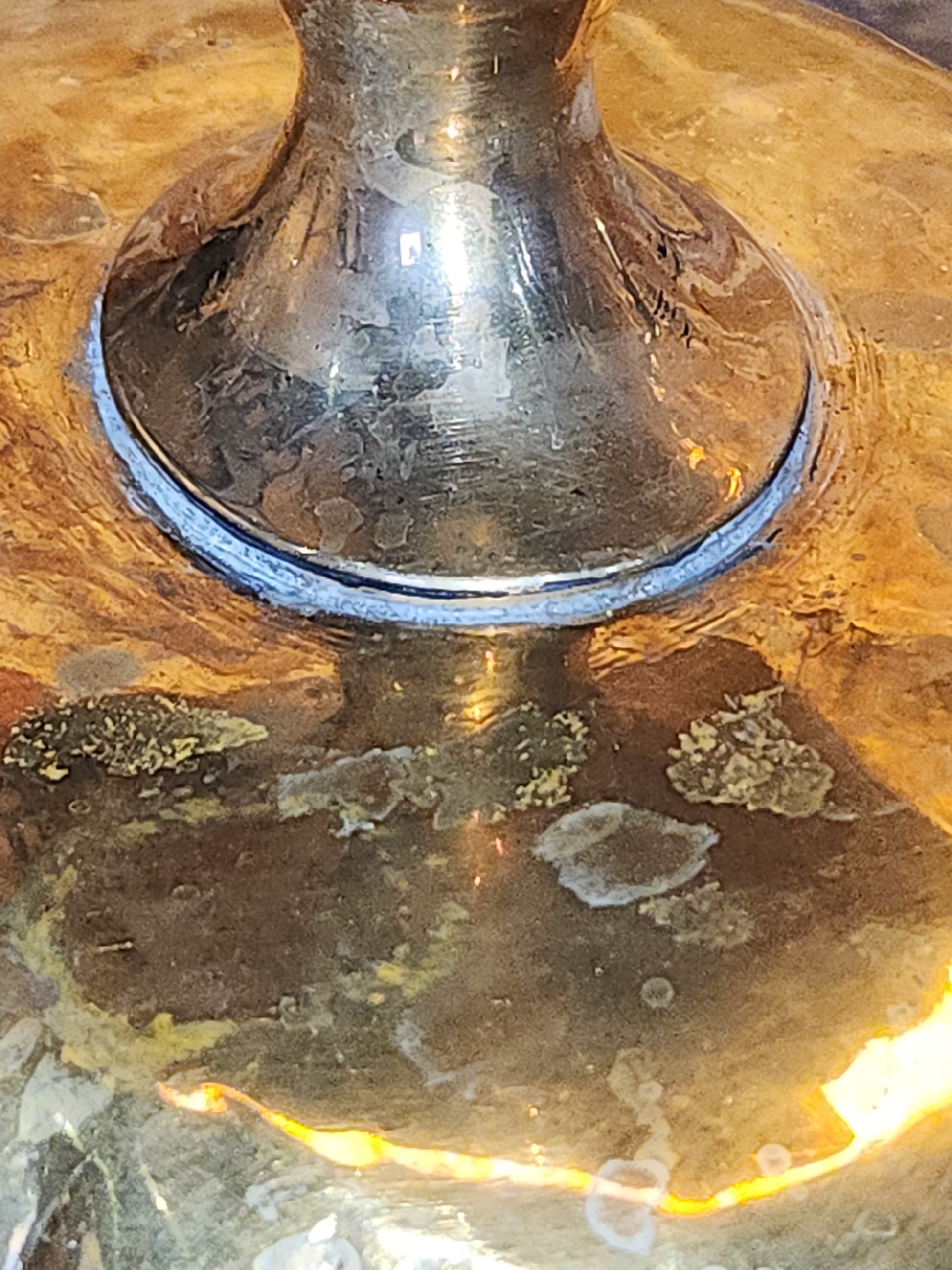 Vintage Brass Compote Bowl Made in India br8