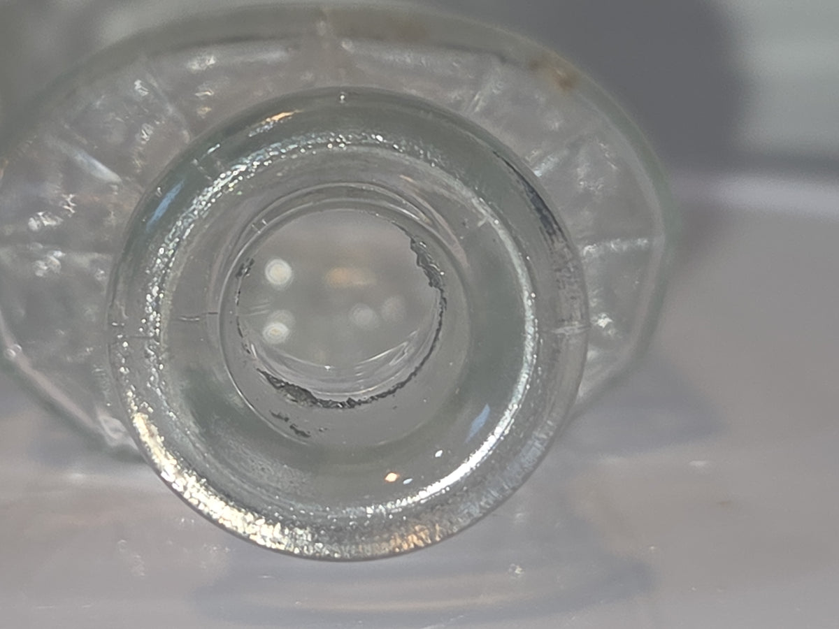Vintage Glass Medicine Bottles Clear Embossed 3ii and 3 iv Set of 3 bottles Owens Early 1920s vmb65