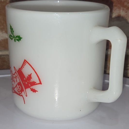 Vintage Hazel Atlass Milk Glass Eggnog Cup Mug Tom & Jerry 1 Replacement Mug