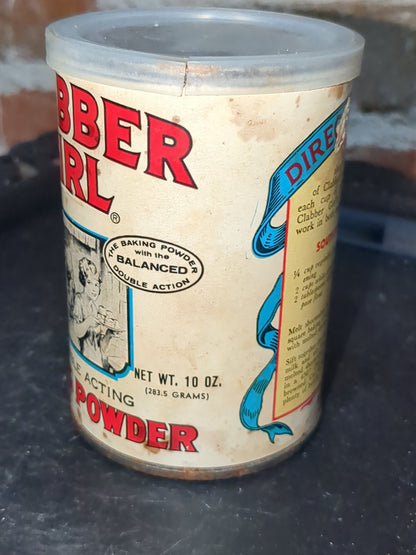 Vintage Glabber Girl baking powder tin996