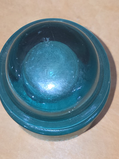 Vintage Insulator Hemingray #16 Teal Glass AS IS h616t