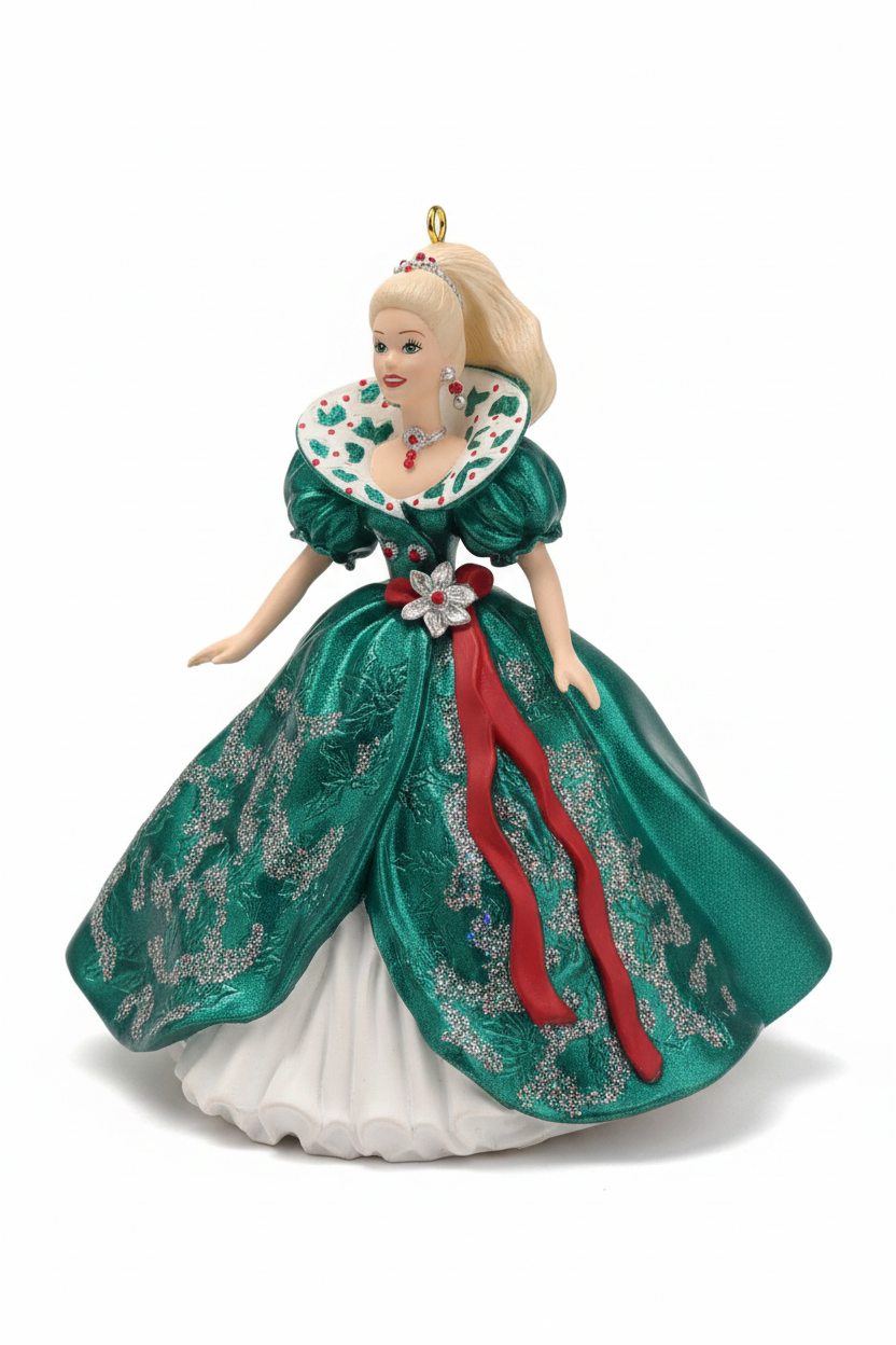 Vintage Hallmark Keepsake Ornament Holiday Barbie 3rd in Holiday BARBIE Series 1995 Hob7