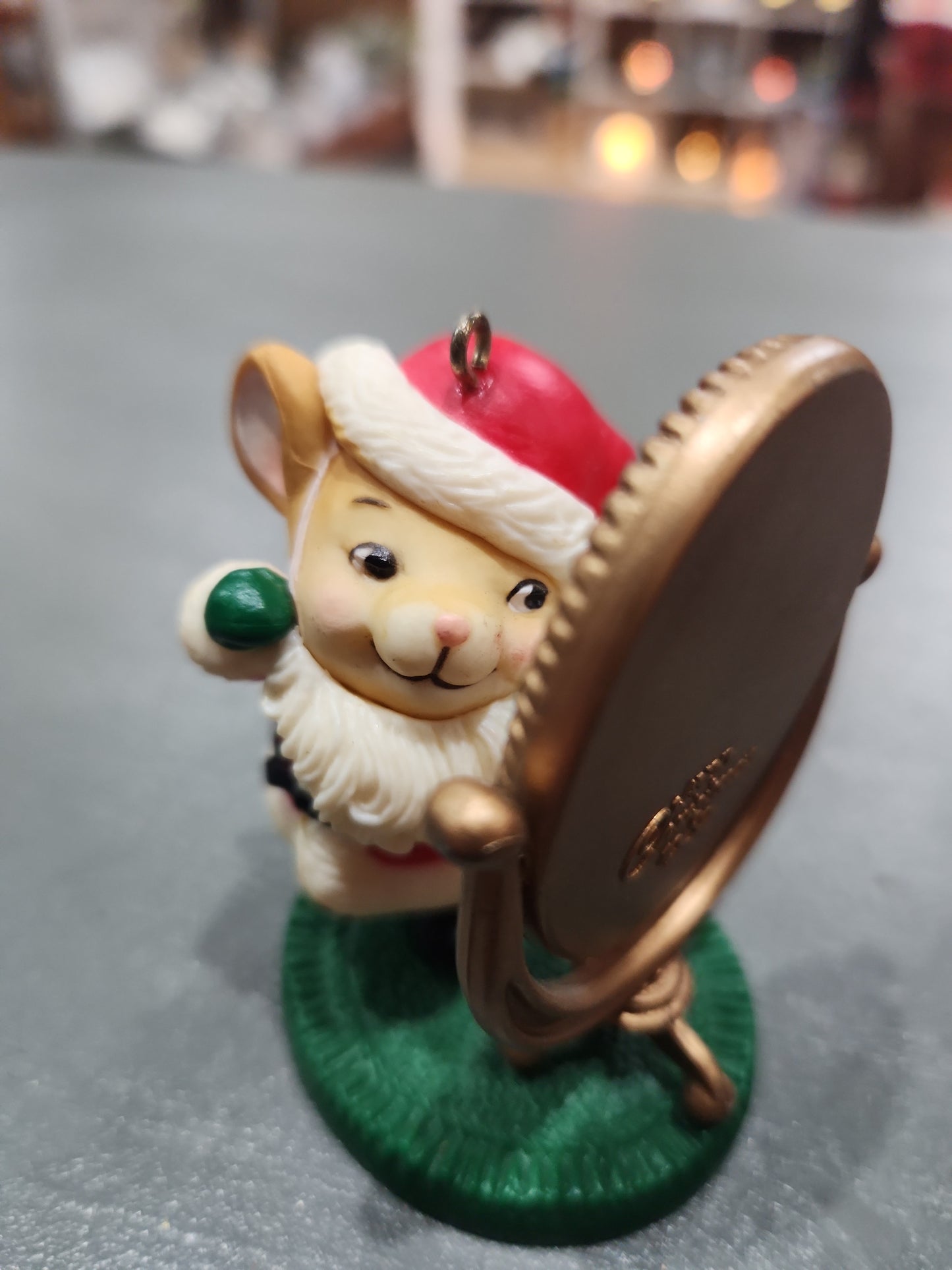 Vintage Avon Ornament Melvin P Merrymouse Christmas Mirror 1982 NO BOX av03 CLEARANCE