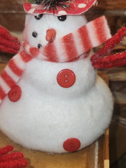 Snowmen Set of 3 in Stages of Melting sn7